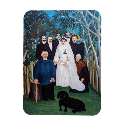 Magnet Flexible Henri Rousseau - La fête de mariage (Vertical)