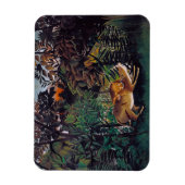 Magnet Flexible Henri Rousseau - Le lion affamé (Vertical)