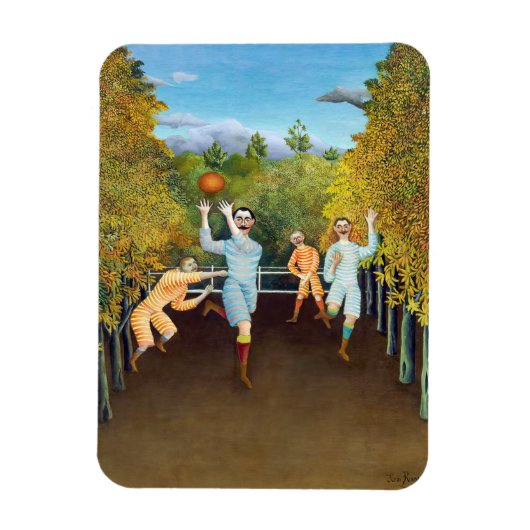 Magnet Flexible Henri Rousseau - Les joueurs de football (Vertical)