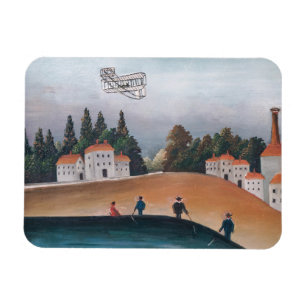 Magnet Flexible Henri Rousseau - Les Pêcheurs et le Biplan