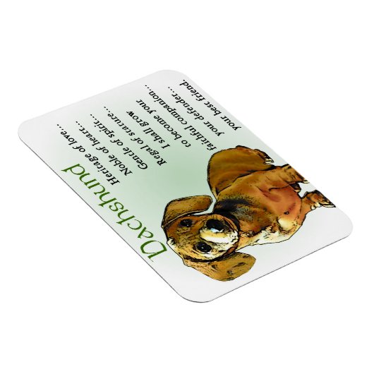 Magnet Flexible Héritage de Dachshund (Côté Droit)