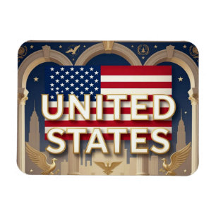 Magnet Flexible Héritage Monumental des ÉTATS-UNIS