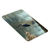 Magnet Flexible Héron bleu dans l'aimant des terres humides (Côté Droit)