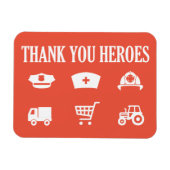 Magnet Flexible Héros | Frontliners | MERCI (Horizontal)