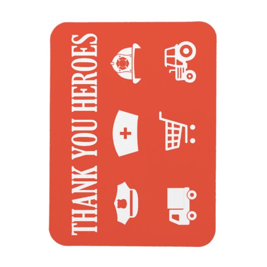 Magnet Flexible Héros | Frontliners | MERCI (Vertical)