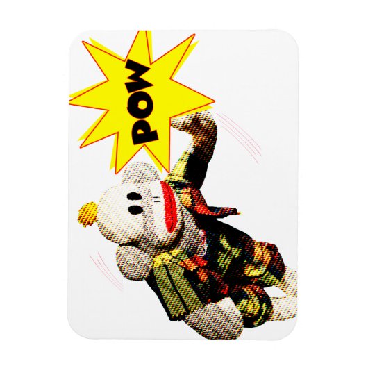 Magnet Flexible Héros Super SockMonkey (Vertical)