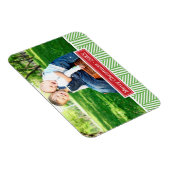 Magnet Flexible Herringbone Vacances Monogramme Magnat photo (Côté Droit)