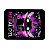 Magnet Flexible Heure de Sortie Axolotl - Salamandre (Horizontal)