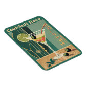 Magnet Flexible Heure du cocktail design milieu de siècle (Côté Droit)