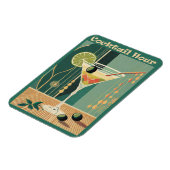 Magnet Flexible Heure du cocktail design milieu de siècle (Côté Gauche)