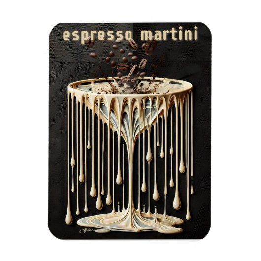 Magnet Flexible Heure du cocktail Espresso Martini (Vertical)