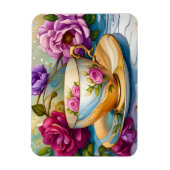 Magnet Flexible Heure du thé - Art de la tasse à thé (Vertical)