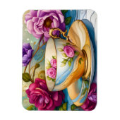 Magnet Flexible Heure du thé - Art de tasse à thé  (Vertical)