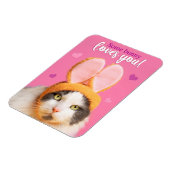 Magnet Flexible Heureuse Sainte-Valentin Drôle Chat dans les oreil (Côté Gauche)
