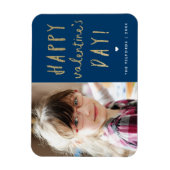 Magnet Flexible Heureuse Sainte-Valentin Gold Parties scintillant  (Vertical)