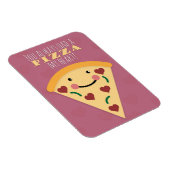 Magnet Flexible Heureuse Sainte-Valentin Pizza Slice Humour (Côté Droit)