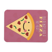 Magnet Flexible Heureuse Sainte-Valentin Pizza Slice Humour (Horizontal)