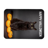 Magnet Flexible Heureux Halloween pour tous Chats Noirs avec Citro (Horizontal)