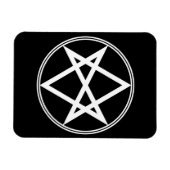 Magnet Flexible Hexagramme unicoural blanc tombé (Horizontal)