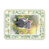 Magnet Flexible Hibiscus & dentelle BLANC (Horizontal)