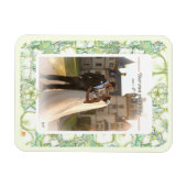 Magnet Flexible Hibiscus & dentelle BLANC (Horizontal)
