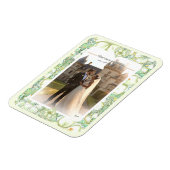 Magnet Flexible Hibiscus & dentelle BLANC (Côté Gauche)