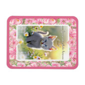 Magnet Flexible Hibiscus & dentelle PINK (Horizontal)