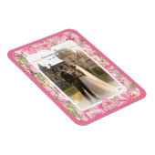 Magnet Flexible Hibiscus & dentelle PINK (Côté Droit)