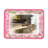 Magnet Flexible Hibiscus & dentelle PINK (Horizontal)