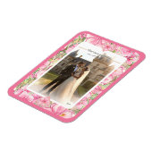 Magnet Flexible Hibiscus & dentelle PINK (Côté Gauche)