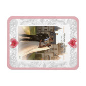 Magnet Flexible Hibiscus & dentelle RED (Horizontal)