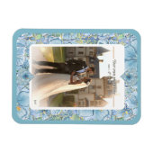 Magnet Flexible Hibiscus & dentelle TURQUOISE (Horizontal)