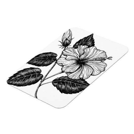 Magnet Flexible Hibiscus fleur II (Côté Gauche)