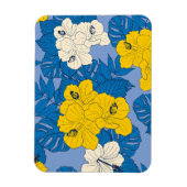 Magnet Flexible Hibiscus fleurs et feuilles (Vertical)