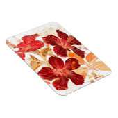 Magnet Flexible Hibiscus flower - watercolor paint 2 (Côté Droit)