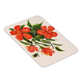 Magnet Flexible Hibiscus rouge chaud (Côté Droit)