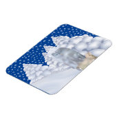 Magnet Flexible Hibou dans la neige (Côté Gauche)