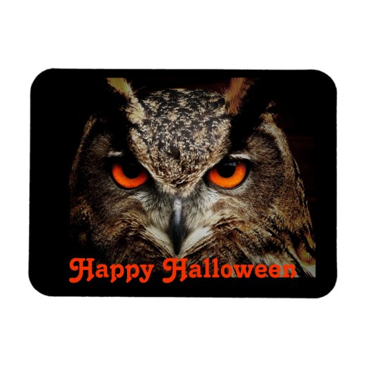Magnet Flexible Hibou d'Halloween (Horizontal)