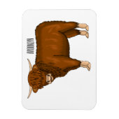 Magnet Flexible Highland cow (Vertical)