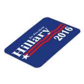 Magnet Flexible Hillary Clinton pour le président 2016 Premium Mag (Côté Gauche)