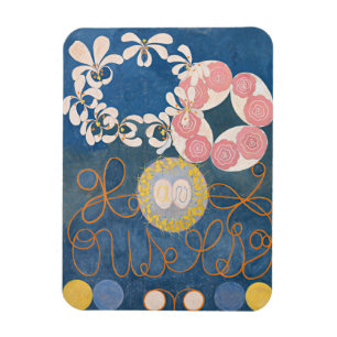 Magnet Flexible Hilma Af Klint, La Dix Plus Grande N1, Art Abstrai