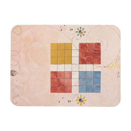 Magnet Flexible Hilma Af Klint, La Dix Plus Grande No10, Art Abstr (Horizontal)