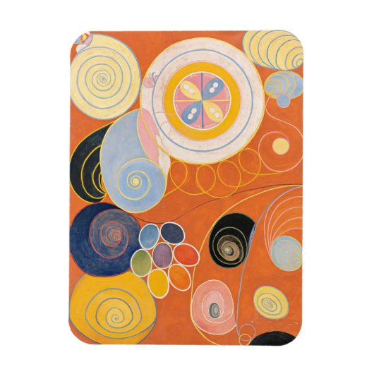 Magnet Flexible Hilma Af Klint, Le Dix Plus Grand No3, Art Abstrai (Vertical)