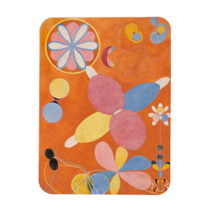 Magnet Flexible Hilma Af Klint, Le Dix Plus Grand No4, Art Abstrai