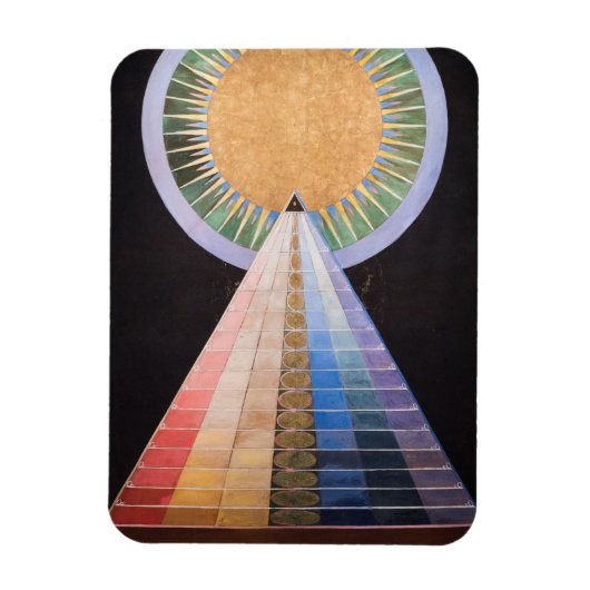 Magnet Flexible Hilma Af Klint, Retable No.1, Art Abstrait (Vertical)