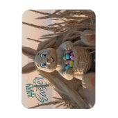 Magnet Flexible Hilton Head Island Easter Bunny Sand Sculpture (Vertical)