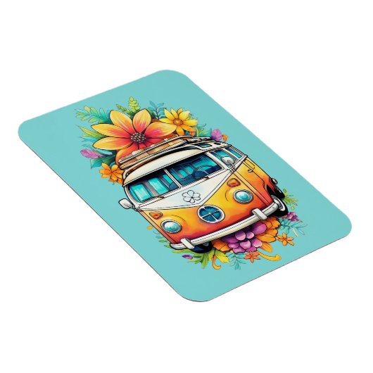 Magnet Flexible Hippie Van (Côté Droit)