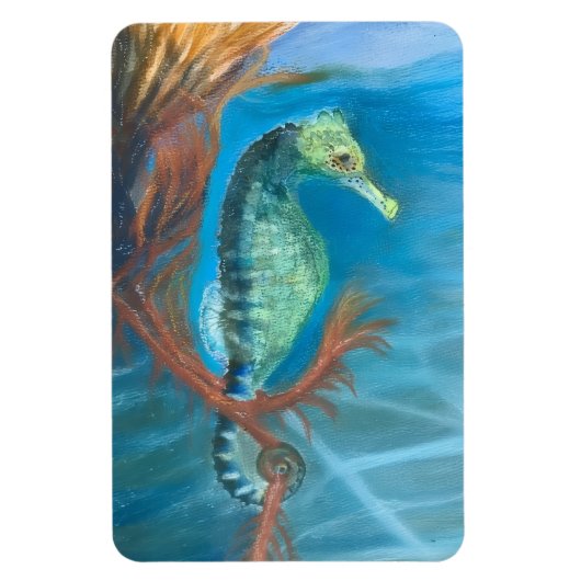 Magnet Flexible Hippocampe parmi les algues (Vertical)