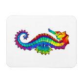 Magnet Flexible Hippocampe polygonal arc-en-ciel (Horizontal)