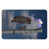 Magnet Flexible Hippopotame volant (Horizontal)
